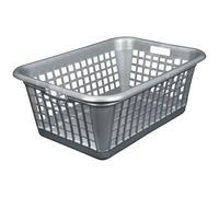 Corbeille à linge - 60 L - gris moucheté