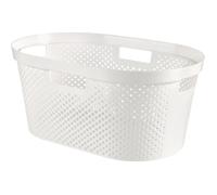 Corbeille à linge - CURVER - Infinity - 40 L - 58,5 x 38 x 26,5 cm - Blanc - Polypropylène - Sans couvercle