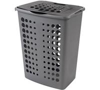 Corbeille à linge - Curver - Victor - 60 L - Gris - Plastique - Avec couvercle