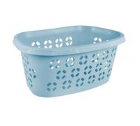 keeeper Panier à linge Anton, 30,5 l, support pour hanche, design ajouré, Nordic Blue