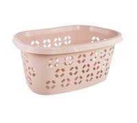 keeeper Panier à Linge avec Support pour Hanche, Design Ajouré, 30,5 L, Anton, Nordic Pink