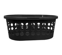 Corbeille à linge en plastique 30 litres - Noir