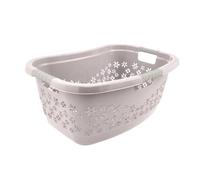 keeeper Panier à Linge Ergonomique avec Design Ajouré, Poignées Antidérapantes, 50 L, Lasse, Nordic Grey