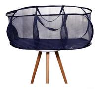 Corbeille à Linge Grande Capacité Structure en Acier(Navy Blue)