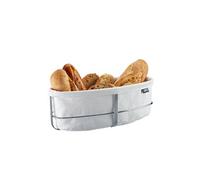 Corbeille à pain Brunch ovale blanche - - Blanc - Inox