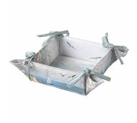 Corbeille À Pain Coton Bord De Mer 20 X 20 X 7 Cm