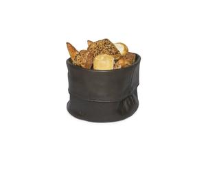 Corbeille à Pain en cuir vintage DUTCHDELUXES Noir cendré SC