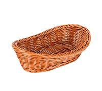 Corbeille à pain en rotin synthétique tissé - Paniers à fruits en osier pour présentation de nourriture, légumes, maison, cuisine, restaurant, panier de service à pain