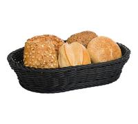 Westmark Grand Panier Multi-usage, convient pour l'hôtellerie et la restauration, Ovale, env. 32 x 23 x 7 cm, Fibres synthétiques, Saleen Edition, Noir, 02010719101