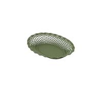 Corbeille à pain kaki 25x18 cm - - Vert - Inox