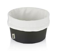 Corbeille à pain - KELA - Grana - Cuir - Noir - 19 cm