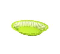 Roger Orfèvre – Corbeille à pain Vintage ovale 25 x 18 cm Vert anis