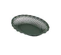 Corbeille à pain vert sapin 25x18 cm - - Vert - Inox