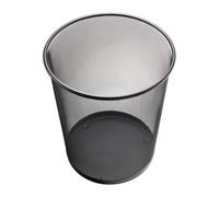 Corbeille À Papier 23 L H350xd.295 Mm Avec Décor Perforé Acier Noir Helit