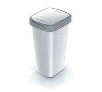 Corbeille à papier 25 litres KEDEN COMPACTA Q - coloris frêne avec cadre gris clair