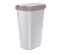 Poubelle poubelle avec couvercle jaune 45L poubelle recyclage plastique gris ...