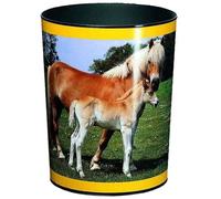 Corbeille à papier cheval et poulain