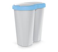 Corbeille à papier Compacta R Duo Keden - 40 L - bleu/gris