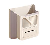 Corbeille à papier, Conçu for les portes de placard, élimination facile, paroi intérieure résistante aux déchirures, bacs sous le comptoir de cuisine en ABS(Grey,7L)