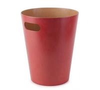 Corbeille À Papier De Bureau En Bois Rouge - Umbra
