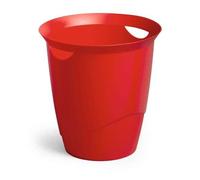 Corbeille à papier design coloré 16 litres - Rouge