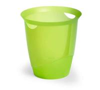Corbeille à papier design translucide coloré 16 litres - Vert