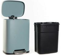 Corbeille à papier DKD Home Decor Métal Gris clair 5 L Polypropylène de base