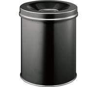 Corbeille à papier Durable 330501 15 l (Ø x H) 260 mm x 357 mm acier noir 1 pc(s)