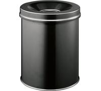 Corbeille à papier Durable 330501 15 l (Ø x H) 260 mm x 357 mm acier noir 1 pc(s)