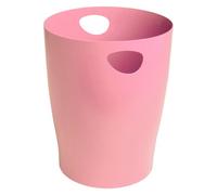 Exacompta - Réf. 45371D - 1 Corbeille à Papier avec Poignées ECOBIN Autentik - Grande Capacité 15 Litres - Dimensions 26,3 x 26,3 x 33,5 cm - pour Bureau ou Maison - Rose Candy