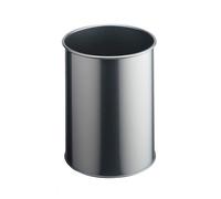 Corbeille à papier élégante et solide Professionnelle 15 litres - Argent