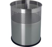 Corbeille à papier en acier 'the dot', 15 L, argent