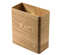 Corbeille à Papier en Bois Corbeille à papier en bois Rectangle étroit | Bureau Salle de bain Chambre à coucher Cuisine Ménage Salon Recyclage des bacs à papier Corbeille à papier sous le bureau | Pet