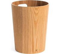 Corbeille À Papier En Bois Véritable Börje Poubelle Moderne En Bois Pour Bureau, Chambre D'enfant Et Chambre 9 Litres Frêne