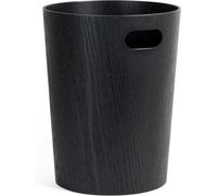 Corbeille À Papier En Bois Véritable Börje Poubelle Moderne En Bois Pour Bureau, Chambre D'enfant Et Chambre 9 Litres Chêne Noir