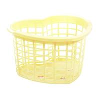 Corbeille à papier en forme de cœur en plastique - Jaune