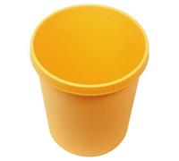 Corbeille à Papier en plastique classique coloré - Jaune