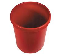 Corbeille à Papier en plastique classique coloré - Rouge