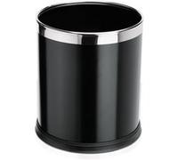 Corbeille a papier en Tole d'acier noir H 250 mm Diamètre 220 mm Was Germany G