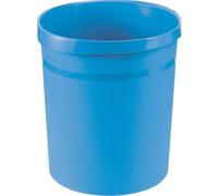 HAN Corbeille à papier GRIP 18190-54 18 l – Ø 312 x H 350 mm – polypropylène – bleu clair