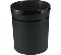 Corbeille à papier HAN GRIP KARMA 18 litres ronde noire