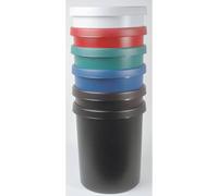 Helit Corbeille à papier the german H6106295 – 45 l, Ø 390 × H 480 mm, polyéthylène noir, 1 pièce