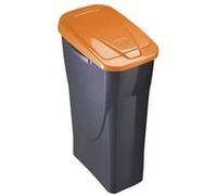 Mondex Seau EcoBin 15 L avec couvercle 20 x 31 x 42 cm Gris/Orange Moyen