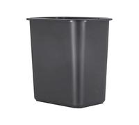 Corbeille à papier peu encombrante, s'adapte sous le bureau et dans les petits espaces étroits dans les grandes cuisines, le bureau à domicile et le dortoir, facile à nettoyer, noire Unj273 (noir,