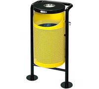 Corbeille à Papier Poubelle en Métal Vintage Créative Poubelle D’école Parc Poubelle Extérieure Cendrier Grand Bac à Ordures