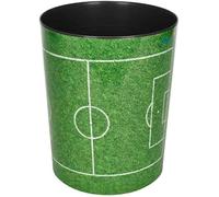 Läufer Corbeille à papier 26666 – 13 L, plastique solide, motif terrain de foot