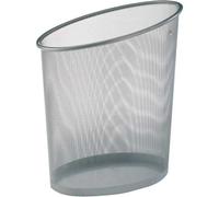 Alba Corbeille à papier Mesh métal 18 L - Gris