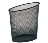Alba Corbeille à papier Mesh en métal 18 L – Noir