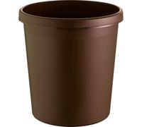 Corbeille à papier ronde 18 litres - marron