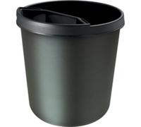 Corbeille à papier 'the firefighter', 12 L, noir